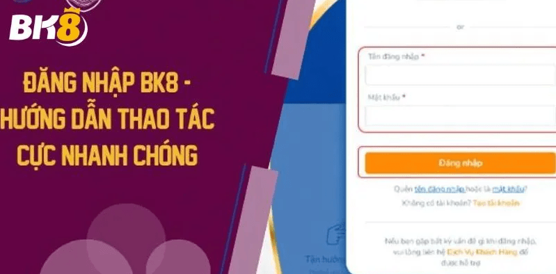 bk8 đăng nhập
